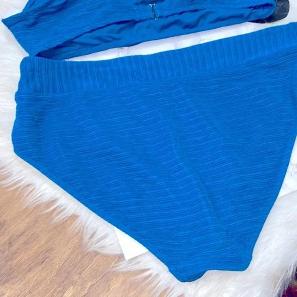 Time & Tru turquoise bikini swimsuit size XLarge - Picture 5 of 8